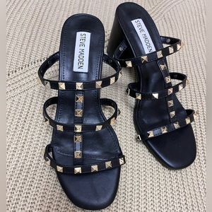 Steve Madden size 36 heeled sandals (rockstud inspired)